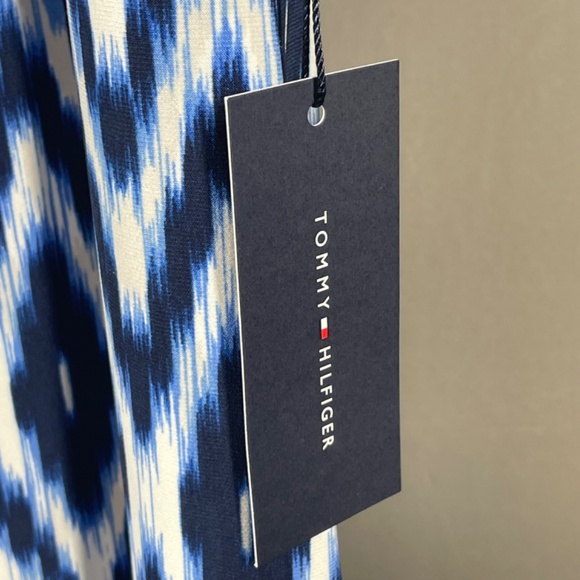 NEW Tommy Hilfiger Dress Womens 4 blue sheath colorful classic - Picture 5 of 10